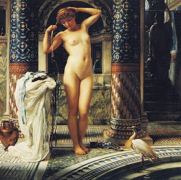 Sir Edward john poynter,bt.,P.R.A Diadumene, Dimensions and material of painting china oil painting image
